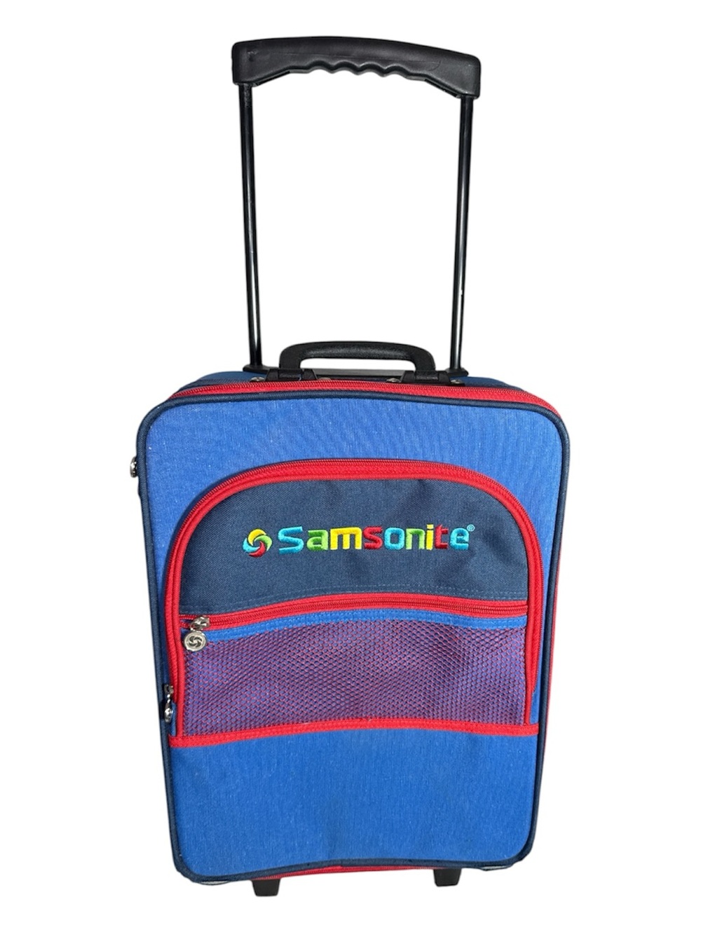 Vintage Samsonite Kids Rainbow Carry On Luggage 16" Rolling Suitcase